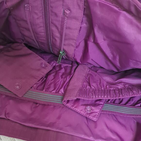 The North Face Parka Snow Shell Rain Jacket Womens Small Purple Hooded - Picture 9 of 11